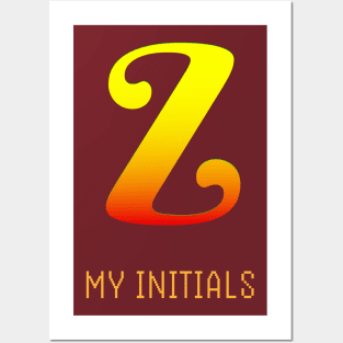 Letter Z Initials Unique Name T-Shirt Posters and Art